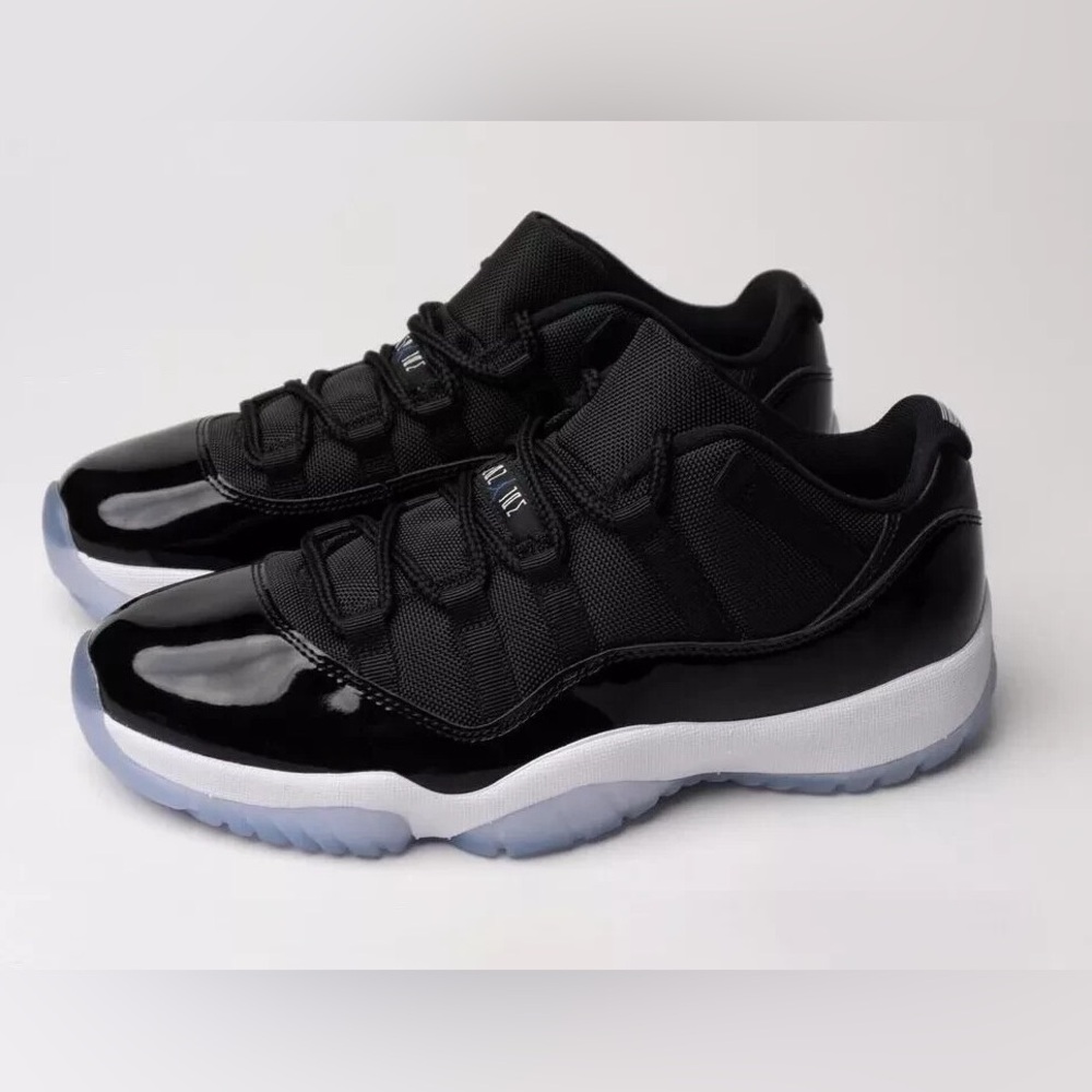 Black and White Jordan 11 Retro Space Jam - Men’s Size 12